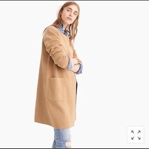 J Crew Juliette collarless sweater-blazer